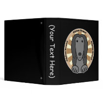 Afghan  Hound Vinyl Binder