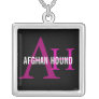 Afghan Hound Breed Monogram Pendants
