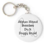 Afghan Hound Breeders Keychain