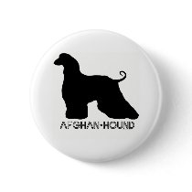 Afghan Hound Button