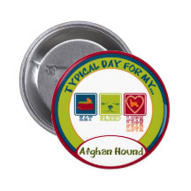 Afghan Hound Buttons