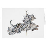 Afghan Hound Carousel Jump Card
