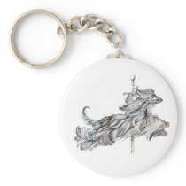Afghan Hound Carousel Jump Keychain