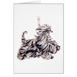 Afghan Hound Carousel Moving Greeting Cards