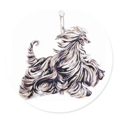 Afghan Hound Carousel Moving Sticker by DanesRUs