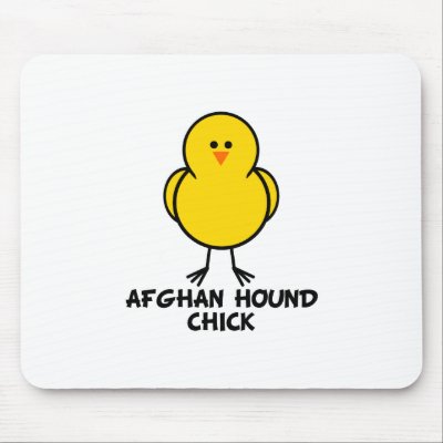 Afghan Hound Chick Mouse Mat by chicktshirts8