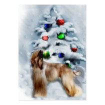 Afghan Hound Christmas Gifts business cards