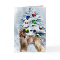 Afghan Hound Christmas Gifts cards