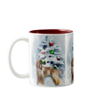 Afghan Hound Christmas Gifts mugs