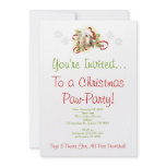 Afghan Hound Christmas Invitation