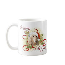 Afghan Hound Christmas Mugs by jaisjewels Afghan Hound Christmas Mugs