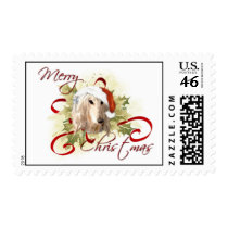 Afghan Hound Christmas Stamps