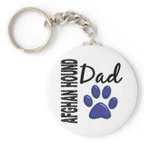 Afghan Hound Dad 2 Key Chain