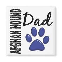 Afghan Hound Dad 2 Fridge Magnets