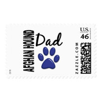 Afghan Hound Dad 2 Postage Stamps