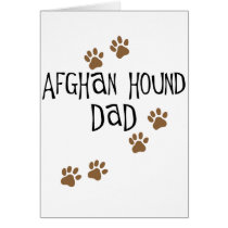 Afghan Hound Dad Greeting Card