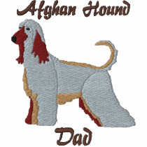 Afghan Hound Dad Embroidered Shirt (Polo) embroidered shirts