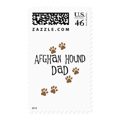 Afghan Hound Dad Postage Stamps by dogsandhorses