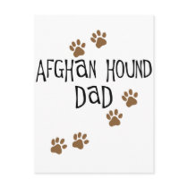 Afghan Hound Dad Post Card