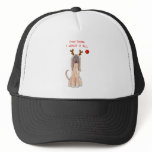 Afghan Hound Dear Santa Mesh Hats