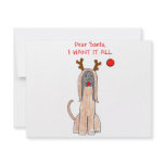 Afghan Hound Dear Santa Invites