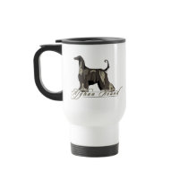 Afghan Hound, Detailed, Black Mug