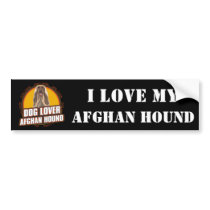 Afghan Hound Dog Lover Bumper Sticker