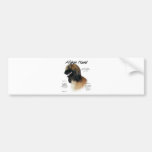 Afghan Hound (fawn) History Design Bumper Sticker