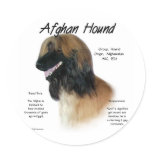 Afghan Hound (fawn) History Design Sticker