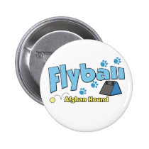 Afghan Hound Flyball buttons