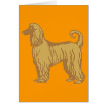 Afghan Hound Greeting Card
