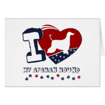 Afghan Hound Greeting Cards