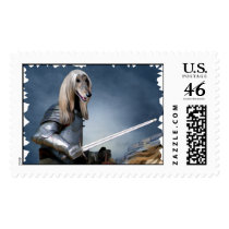Afghan Hound Knight  Postage