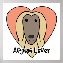 Afghan Hound Lover Print