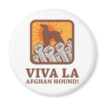 Afghan Hound Refrigerator Magnet