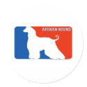 Afghan Hound Major League Dog Sticker by dogsilhouettes Afghan Hound Major League Dog Sticker