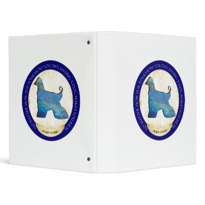Afghan Hound Medallion Binder Album by jaisjewels