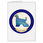 Afghan Hound Medallion Card