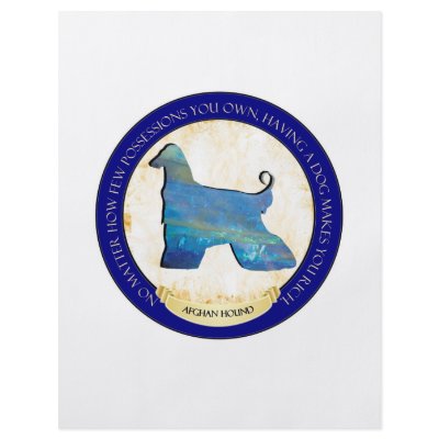 Afghan Hound Medallion Flyer by jaisjewels