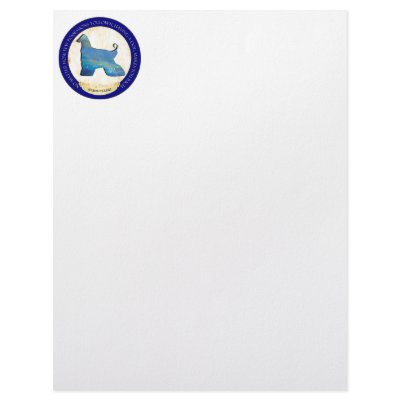 Afghan Hound Medallion Letterhead by jaisjewels