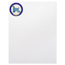 Afghan Hound Medallion Letterhead