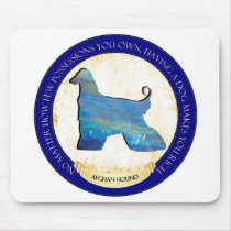 Afghan Hound Medallion Mousepad