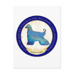 Afghan Hound Medallion Postcard