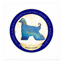Afghan Hound Medallion Poster Print by jaisjewels Afghan Hound Medallion Poster Print