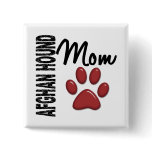Afghan Hound Mom 2 Button