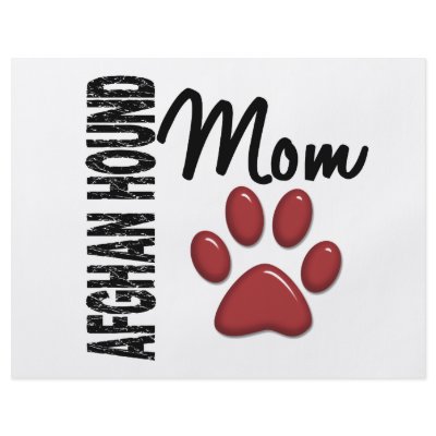 Afghan Hound Mom 2 Full Color Flyer by poochloverstuff