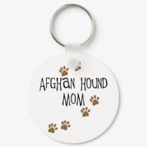 afghan hound mom keychains