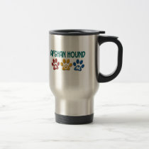 afghan hound mom paw print mugs