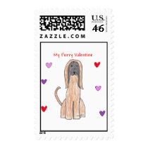 Afghan Hound My Furry Valentine Postage