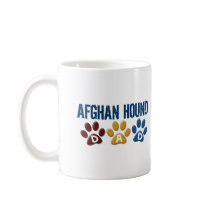 AFGHAN HOUND Paw Print Dad mugs by poochloverstuff AFGHAN HOUND Paw Print Dad mugs